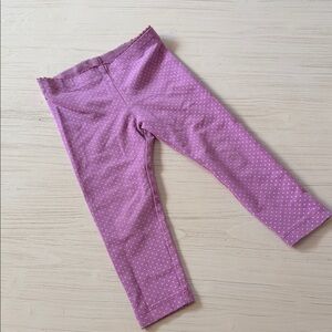 Tea Collection Lavender Leggings with Polka Dots